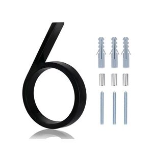 Addresses Numbers For House - 5 Inch Floating House Numbers With Nail Kit And 6